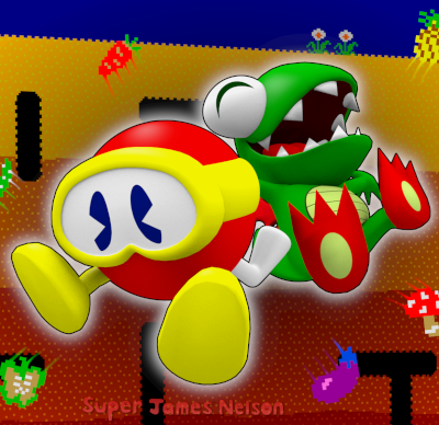 3D models of Pooka & Fygar